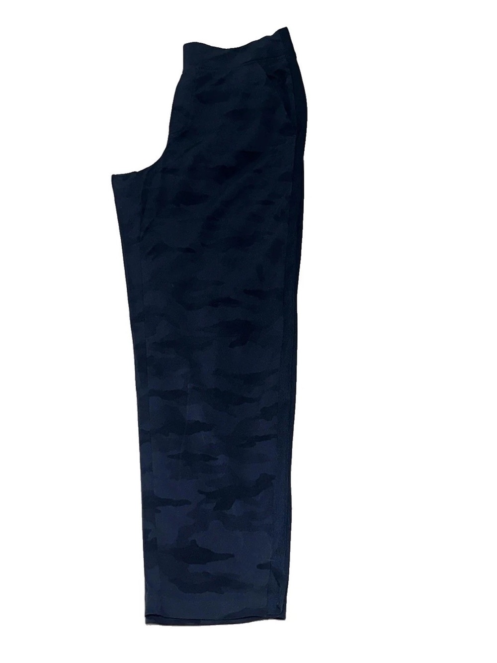 Athleta Women’s 8 Navy Camo Joggers Pockets Athleisure Activewear Gym Lounge - Picture 3 of 10